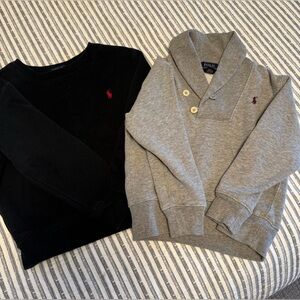 2 Toddler Boy Polo Ralph Lauren Sweatshirts sz 4T